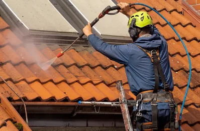 Démoussage et hydrofuge de toiture à Taulé